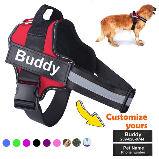 Personalized Dog Harness NO PULL Reflective Breathable