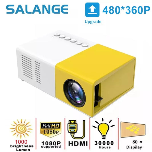 Salange J9Pro Mini Projector LED Home Media Player