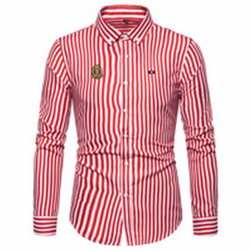 High Quality Mens Shirt Business New-Design Casual Striped Blouse